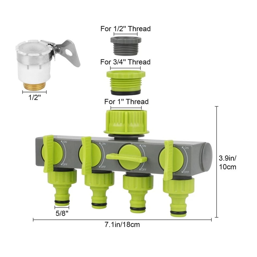 Way Garden Hose Connector Outlets Splitter Y Shape Water Pipe Adaptor For Outdoor Irrigation Tasks 1