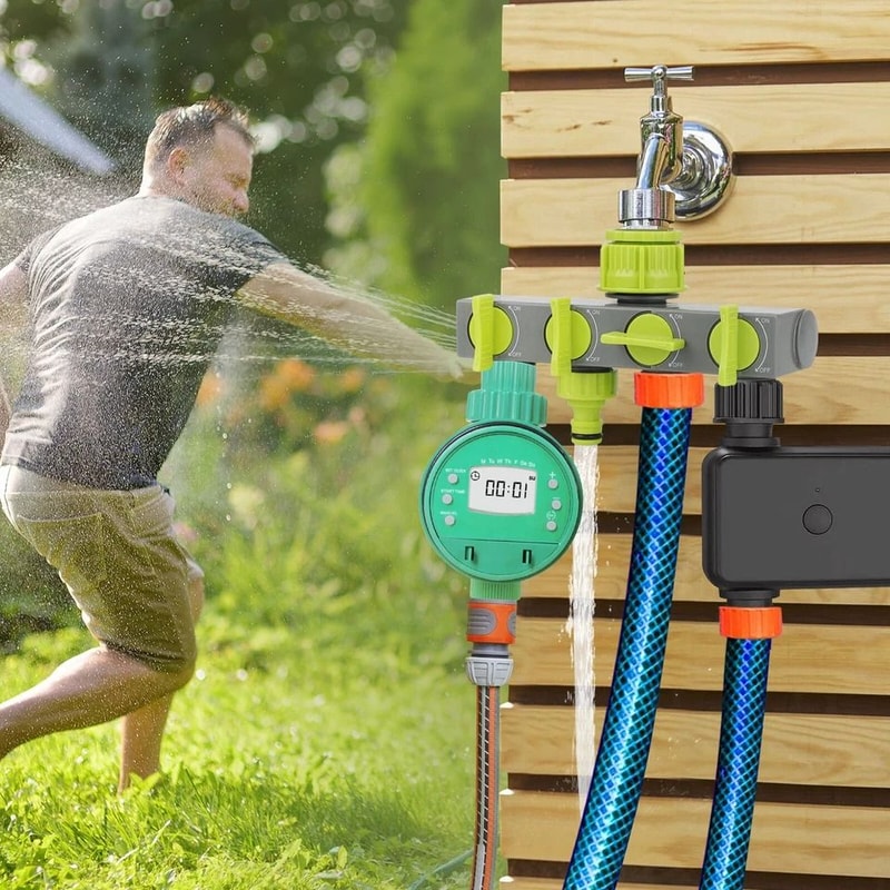 Way Garden Hose Connector Outlets Splitter Y Shape Water Pipe Adaptor For Outdoor Irrigation Tasks 5