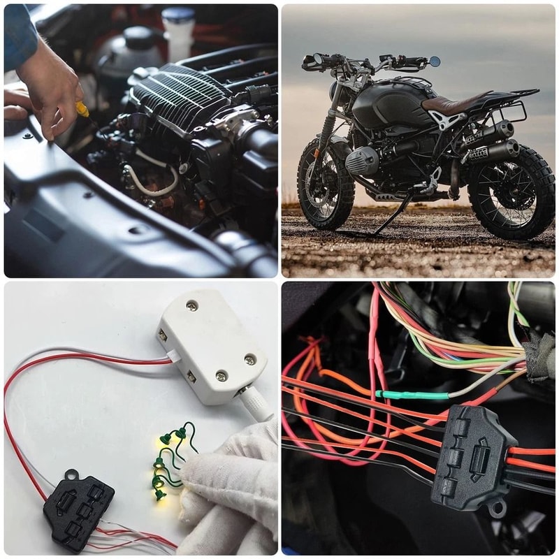 Parallel Connector Splitter Buckle Type Terminal Block Out DC For LED Lighting DIY Projects 11