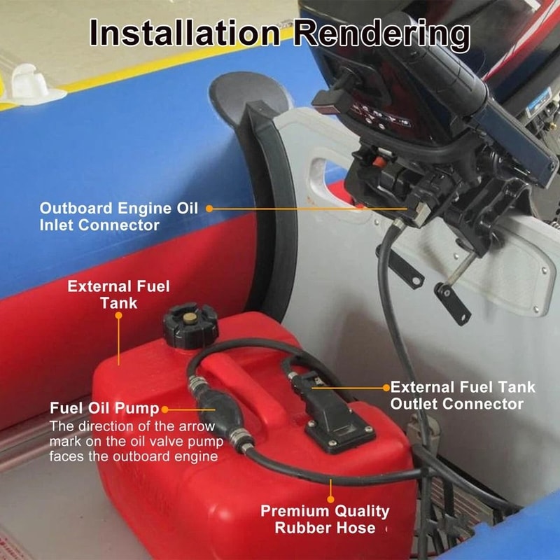 Primer Bulb Assembly For Boat Motor Fuel Line Hose Snap Connector Outboard Hose For Yamaha Mariner 6