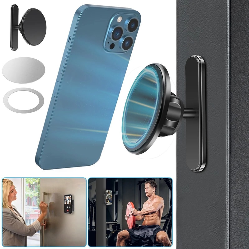 Aluminum Alloy Magnetic Golf Cart Phone Holder Adjustable MagSafe Mount For IPhone Universal Compat 0