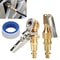 Air Chuck For Tire Inflators Brass Closed Flow Clip MNPT Quick Plug Tire Compressor Accessory 0