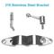 Stainless Steel Boat Bimini Top Hinge Quick Release Swivel Deck Top Fitting For Tubes Marine Grade