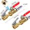 Precision LockOn Tire Chuck Brass Air Compressor Valve Rapid Inflate Deflate 6