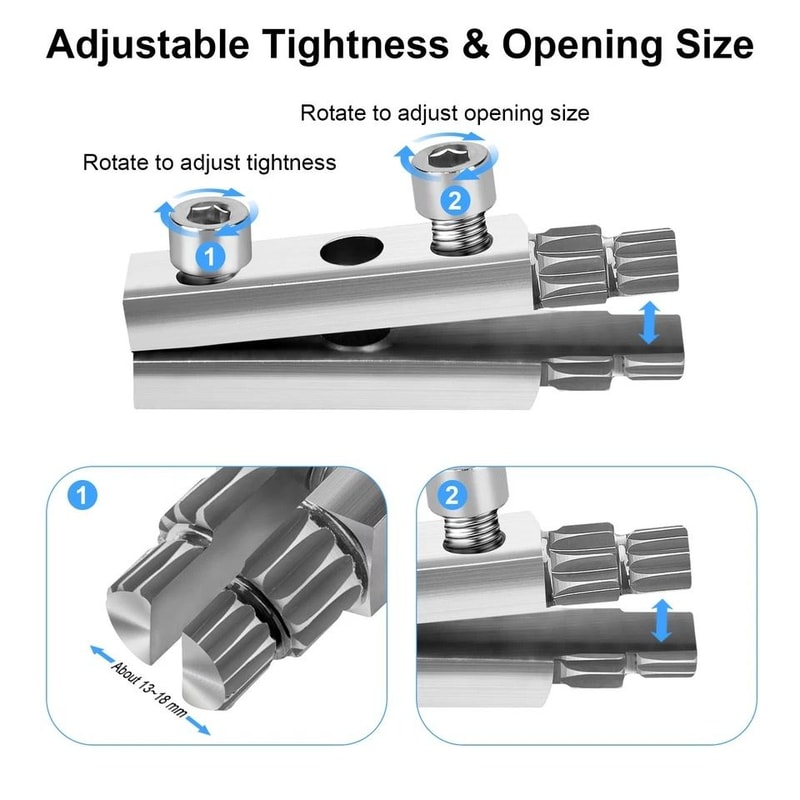 Faucet Angle Valve Broken Wire RemoverWater Pipe Screw Extractor Set For Plumbing And Repairs 4