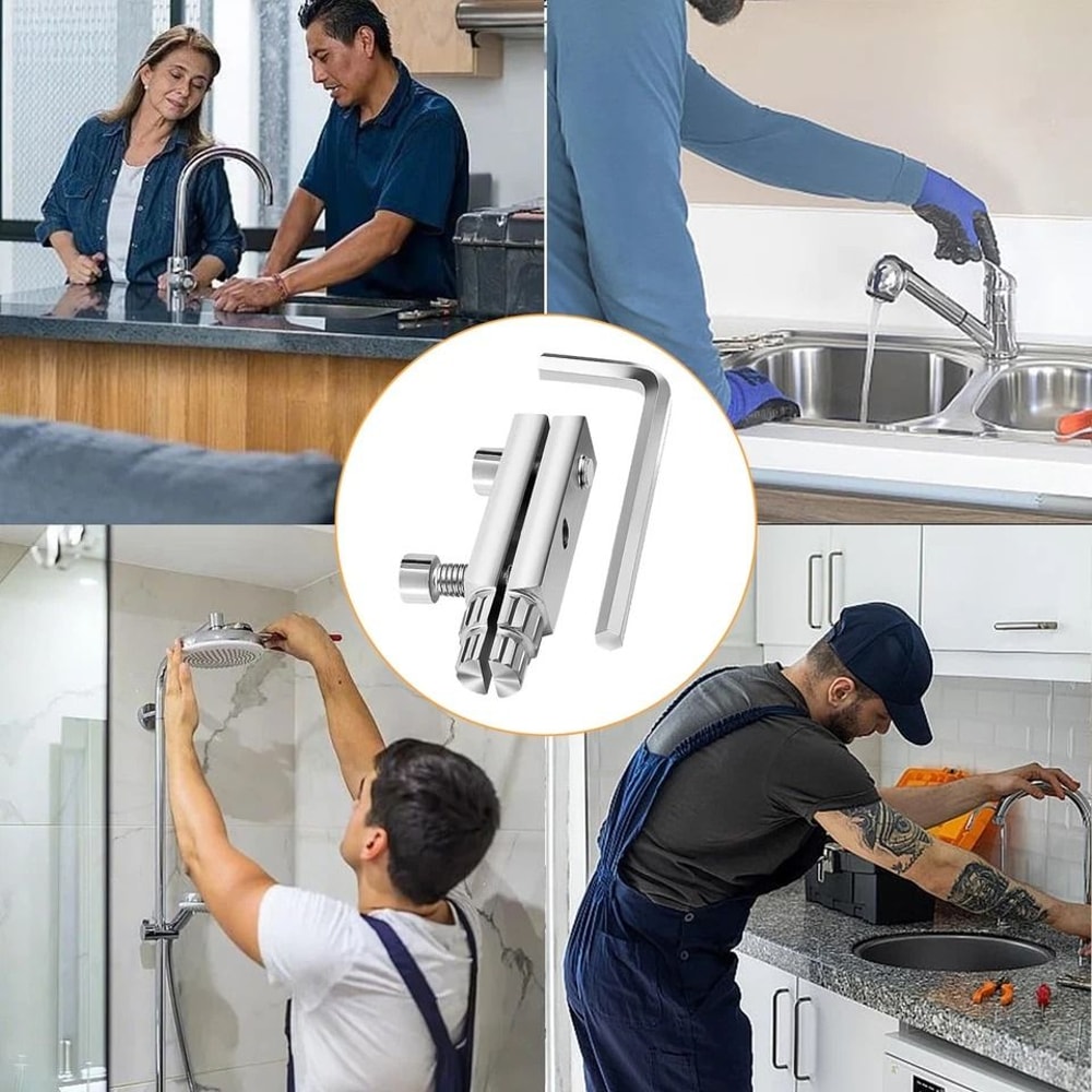 Faucet Angle Valve Broken Wire RemoverWater Pipe Screw Extractor Set For Plumbing And Repairs 1