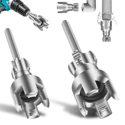 internal & external pipe thread repair tool for pvc ppr, alloy steel, clockwise threading, electric drill adapter