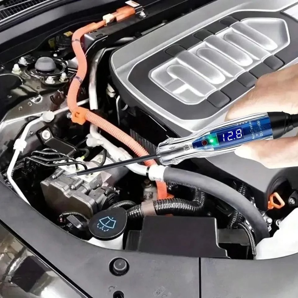 Car Electrical Tool Automotive Digital Circuit Tester With LED Polarity Indication DC 3