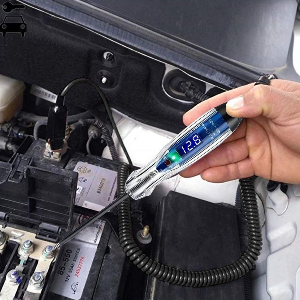 Car Electrical Tool Automotive Digital Circuit Tester With LED Polarity Indication DC 4