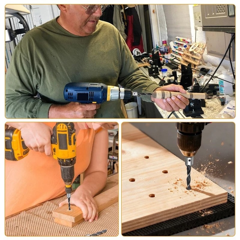 HSS Countersink Drill Bit Set Chamfer Tool For Wood Plastic Mild Steel Fast BurrFree Drilling For 6