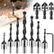 HSS Countersink Drill Bit Set Chamfer Tool For Wood Plastic Mild Steel Fast BurrFree Drilling For 0