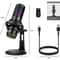 Condenser USB Gaming Microphone Cardioid Omnidirectional Noise Cancellation For PC Laptop Streamin 7