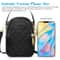 Crossbody Purse Small Cell Phone Shoulder Bag Zipper Case Pouch Wallet Handbag Adjustable Strap Fit 6