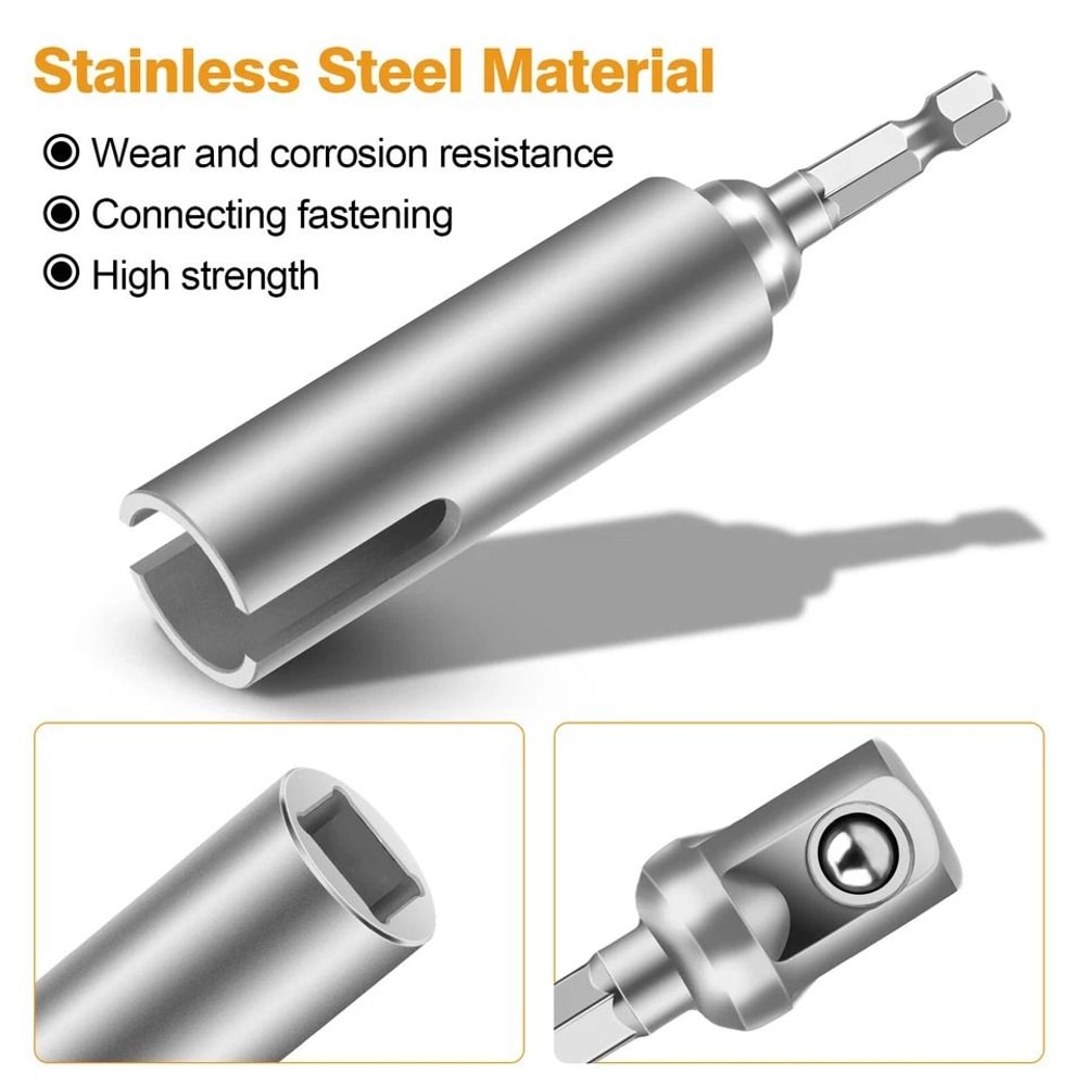 Scissor Jack Slotted Drill TSlot Stainless Steel With Adapter Bits For RV Trailer PopUp Camper Rep 1