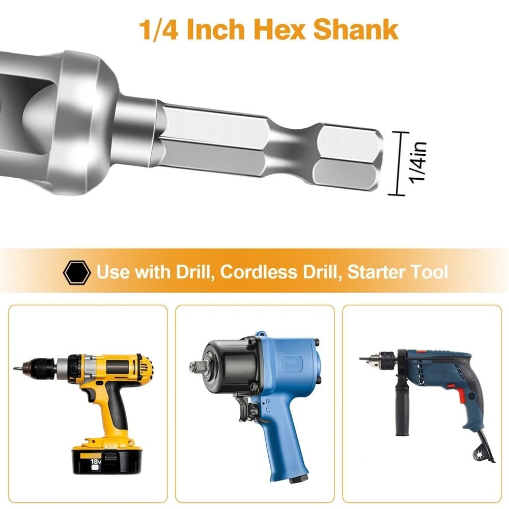 Scissor Jack Slotted Drill TSlot Stainless Steel With Adapter Bits For RV Trailer PopUp Camper Rep 3