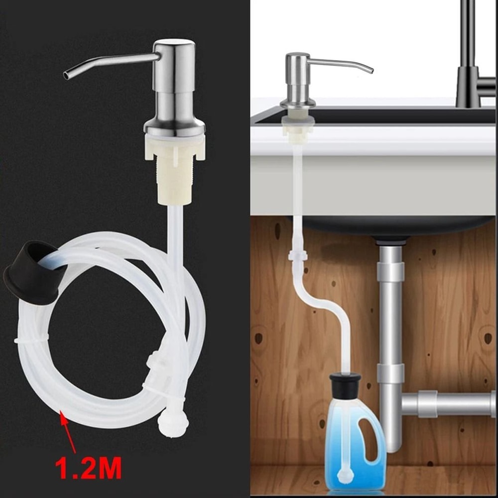 Stainless Steel Soap Dispenser Pump Extension Kit For Kitchen HighQuality Hand Pump With FoodGrade 5