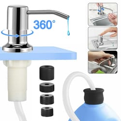 stainless steel soap dispenser pump extension kit for kitchen, high-quality hand pump with food-grade silicone tube