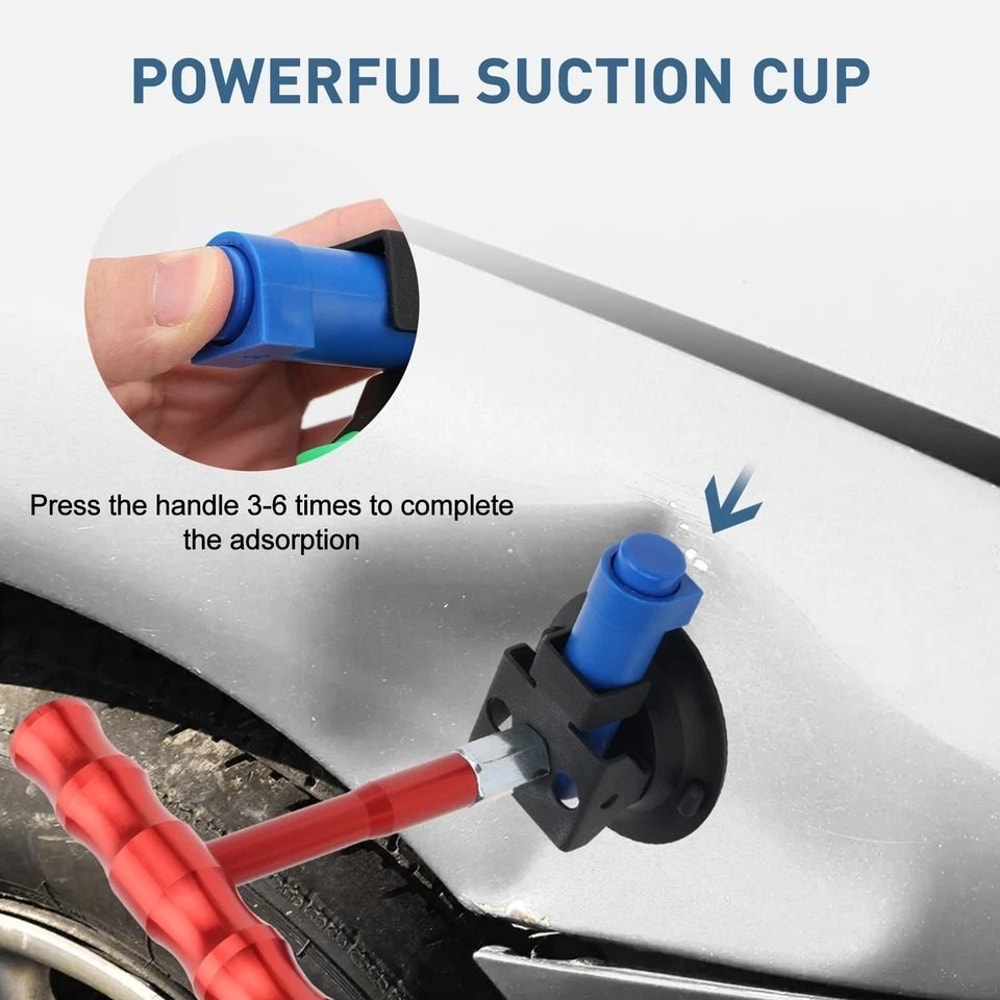 Auto Body Dent Puller Suction Cup Aluminum Alloy Handle Manual Pump For Car Truck SUV Paintless Rep 4