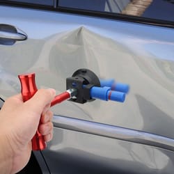 auto body dent puller suction cup, aluminum alloy handle, manual pump for car, truck, suv, paintless repair tool