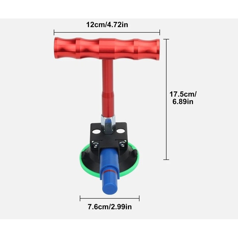 Auto Body Dent Puller Suction Cup Aluminum Alloy Handle Manual Pump For Car Truck SUV Paintless Rep 6