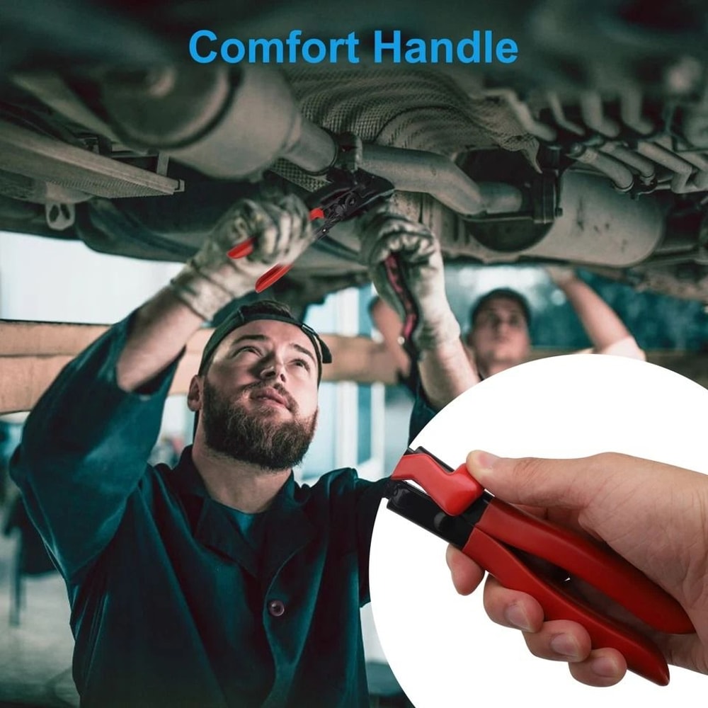 High Carbon Steel Exhaust Clamp Removal Pliers Long Handle Selflocking Durable For Cars Trucks SUVs 3