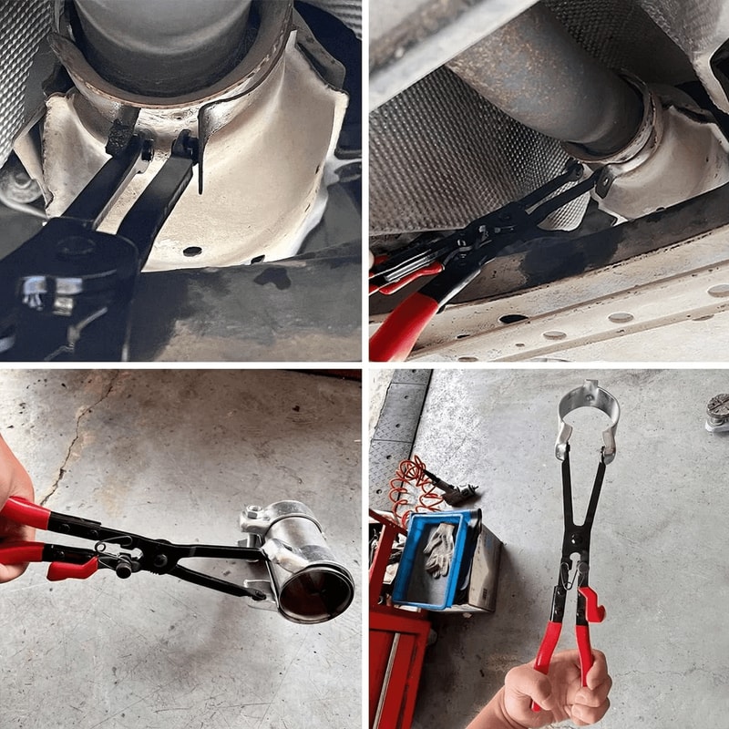 High Carbon Steel Exhaust Clamp Removal Pliers Long Handle Selflocking Durable For Cars Trucks SUVs 6