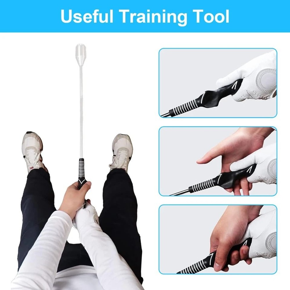 Golf Grip Trainer Set Standard Teaching Aid Practice Anywhere Warm Up Training Tool 4