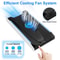 Vertical Cooling Fan Stand For ProSlim RGB Lighting USB Ports For Charging Low Noise Cooling For PS 2