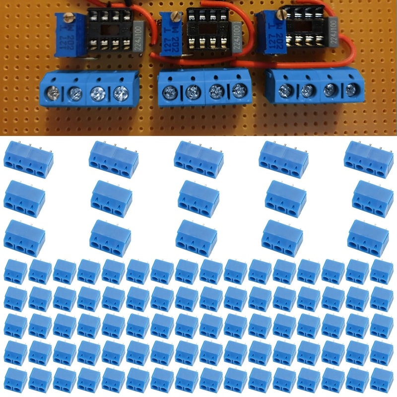 AWG Pitch PCB Mount Screw Terminal Block Connector Kit Pins HighQuality DIY Electronics Parts 0