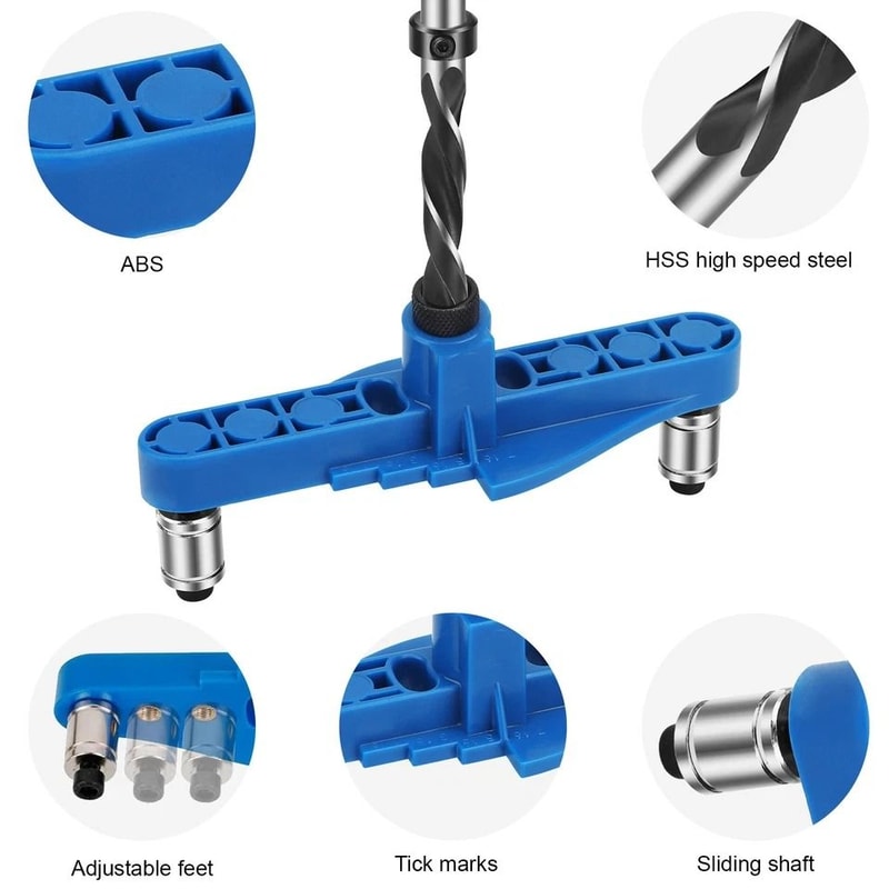 Self Centering Doweling Jig Wood Pocket Hole Jig Drilling Locator For Fast And Accurate Drilling 2