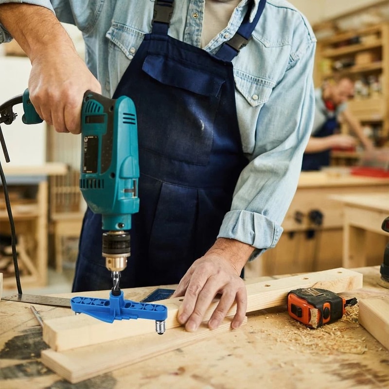 Self Centering Doweling Jig Wood Pocket Hole Jig Drilling Locator For Fast And Accurate Drilling 7