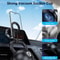 Strong Magnetic Phone Holder Vacuum Suction Cup Foldable Car Mount Compatible With IPhone 4