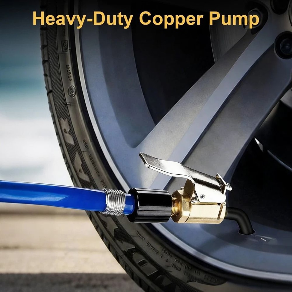 HeavyDuty Brass Open Flow Air Chuck For Internal Thread Inflator Hose Fast Tire Inflation 4