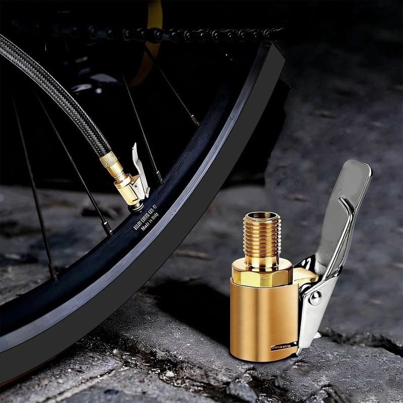 HeavyDuty Brass Open Flow Air Chuck For Internal Thread Inflator Hose Fast Tire Inflation 5