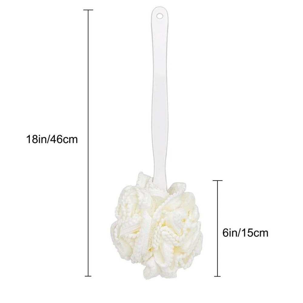 Long Handle Loofah Shower Brush Polyethylene Back Scrubber For Shower Soft Bath Sponge Loofa 2