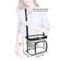 Transparent Shoulder Organizer With Zipper Clear PVC Lunch Tote Adjustable Strap Waterproof Durabl 1