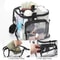 Transparent Shoulder Organizer With Zipper Clear PVC Lunch Tote Adjustable Strap Waterproof Durabl 2