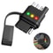 Flat Trailer TesterWiring Continuity Test Tool For Trailer Lights Boat ATV With LED Indicators For 0