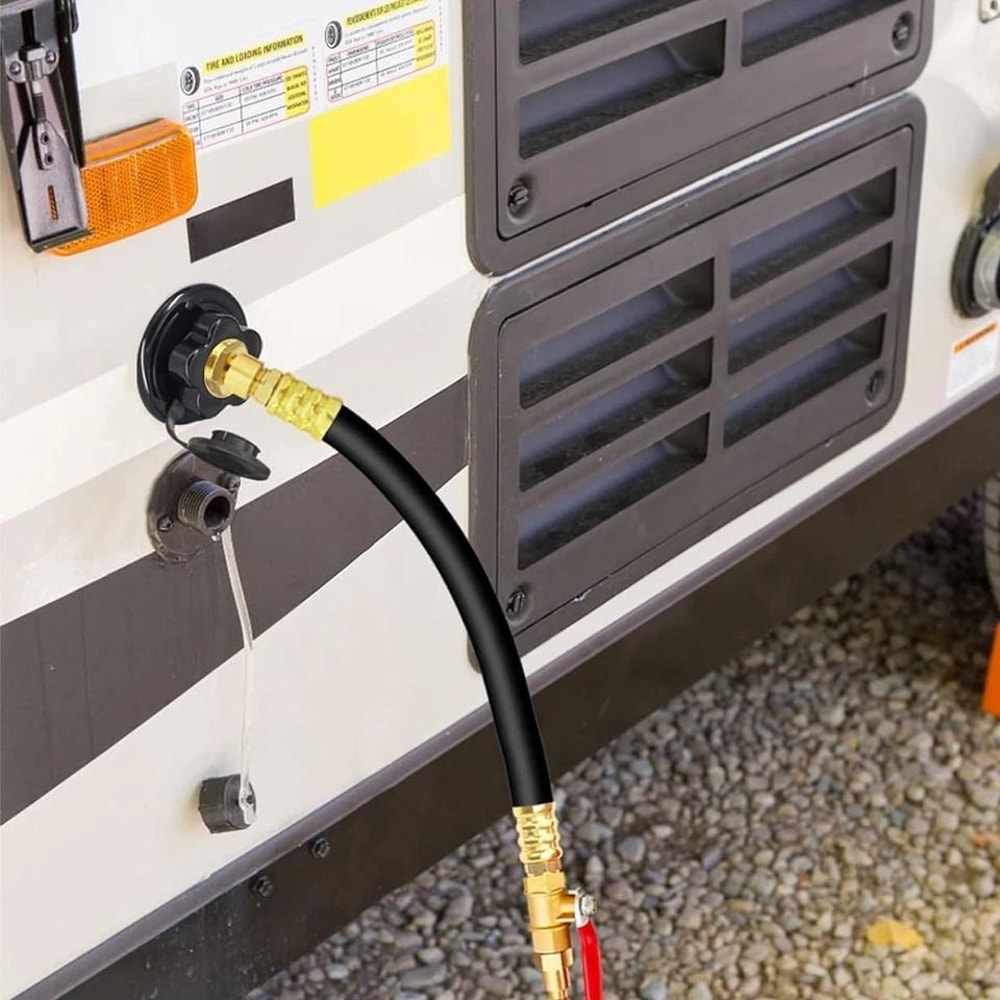 RV Winterizing Kit Brass With ShutOff Valve Air Quick Plug Water Line Blowout For Camper Trailer 6