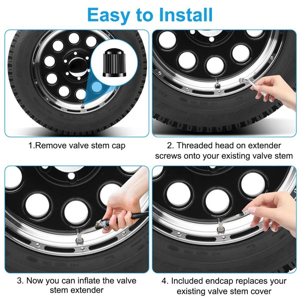 Alcoa Valve Stem Extension Aluminum Wheel Fits Aluminum Wheels 2