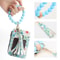 Leather Tassel Wristlet Beaded Wallet Keychain For Women Boho Card Holder Purse Stylish Functional 1
