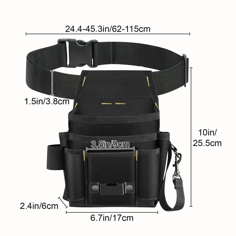 Waterproof HeavyDuty Tool Waist Bag Adjustable Belt Pouch Tool Organizer For Home Repair DIY And Co 1