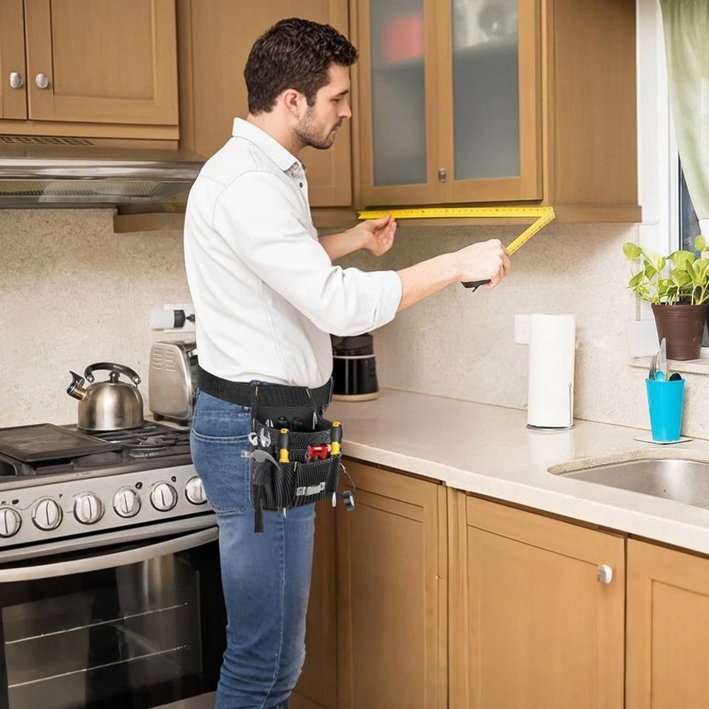 Waterproof HeavyDuty Tool Waist Bag Adjustable Belt Pouch Tool Organizer For Home Repair DIY And Co 5