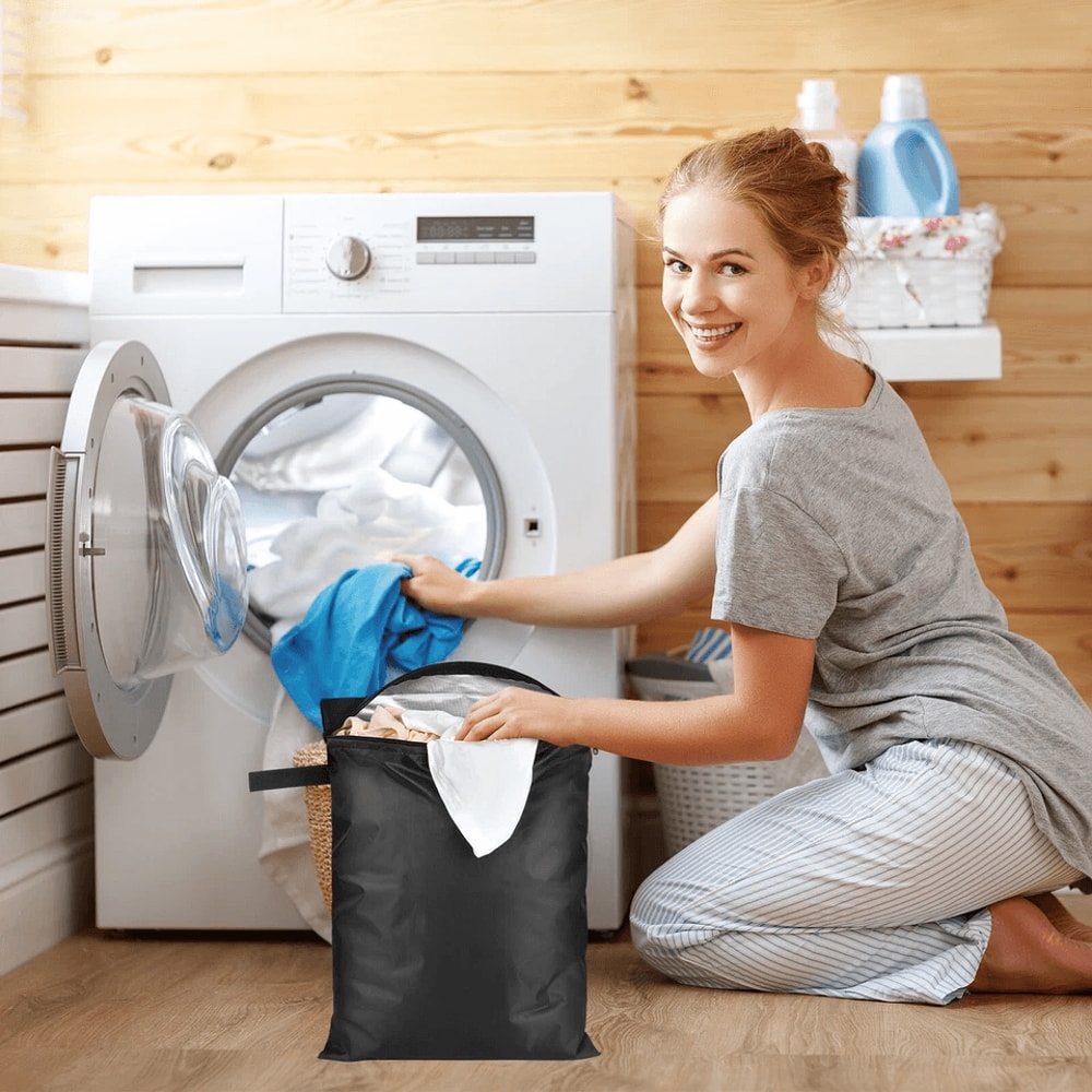 Reusable Waterproof Wet Dry Bags Travel Gym Beach Swimsuit Wet Clothes Storage Bags With Zipper And 0