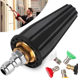 turbo nozzle for high pressure washer, quick spray tip, rotating psi power washer nozzle