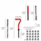 Thread Repair Kit Stainless Steel Inserts HSS Tap Drill Bit Set For Metal Repair 7
