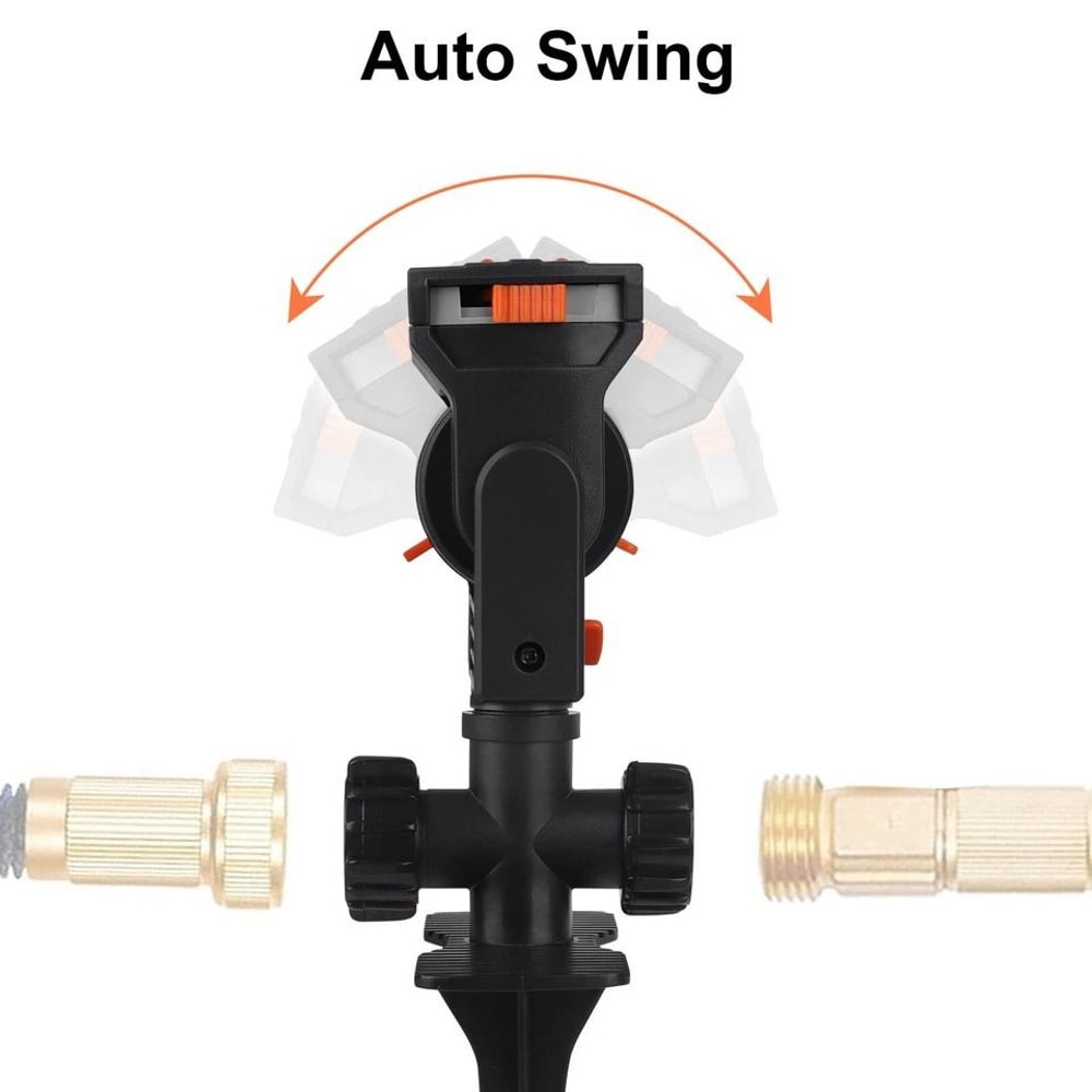 Auto Oscillating Spray Lawn Sprinkler Adjustable Garden Watering System For Grass Large Area Irriga 3