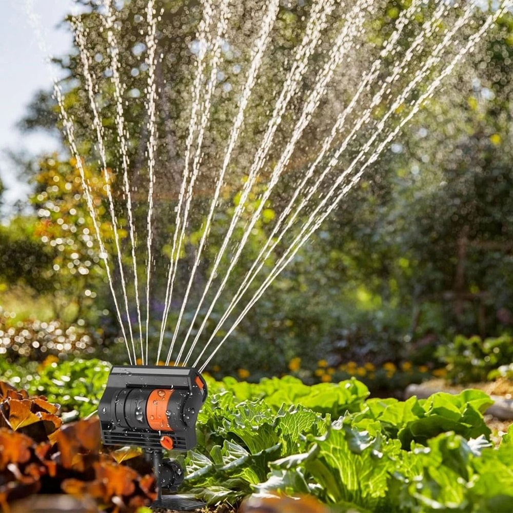 Auto Oscillating Spray Lawn Sprinkler Adjustable Garden Watering System For Grass Large Area Irriga 6