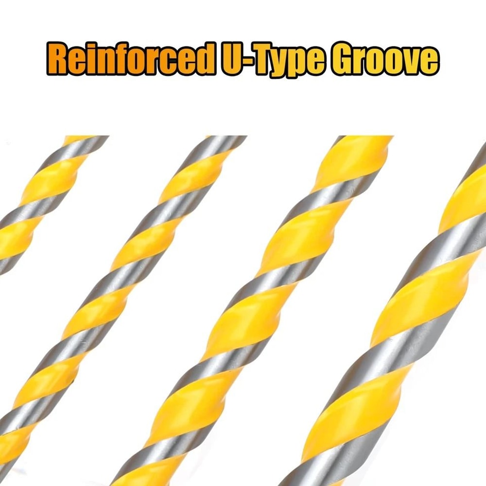 Universal Hex Shank Carbide Drill Bit Set Tips For Tile Concrete Brick Glass Durable Masonry Drill 2