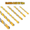 Universal Hex Shank Carbide Drill Bit Set Tips For Tile Concrete Brick Glass Durable Masonry Drill 3